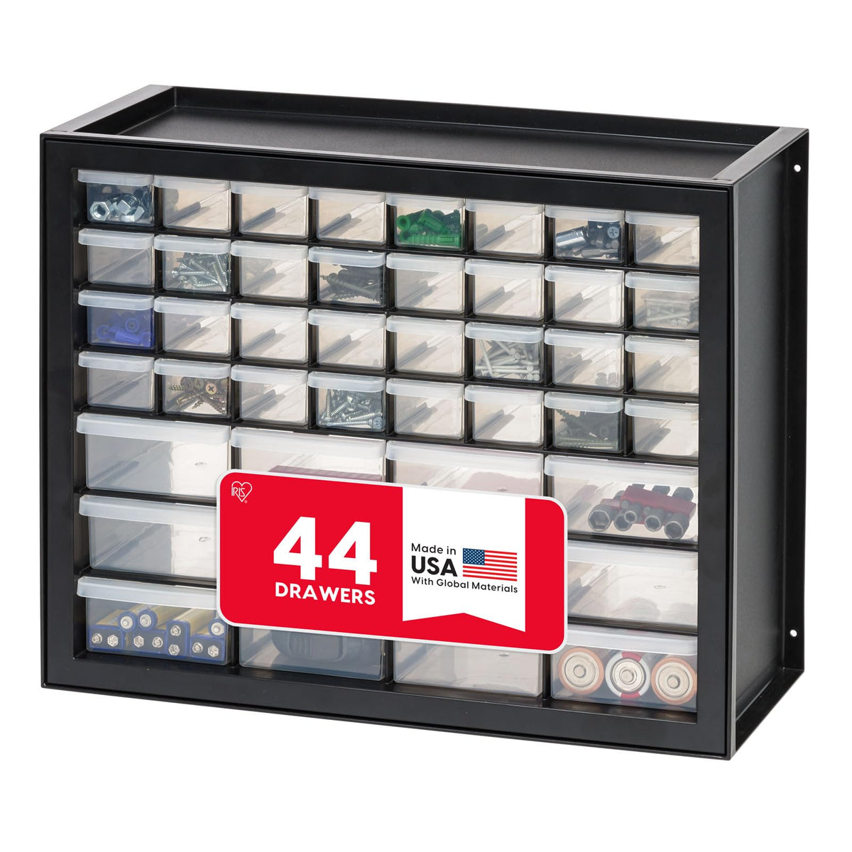 Black 44-Drawer Small Parts Storage Cabinet Y480333