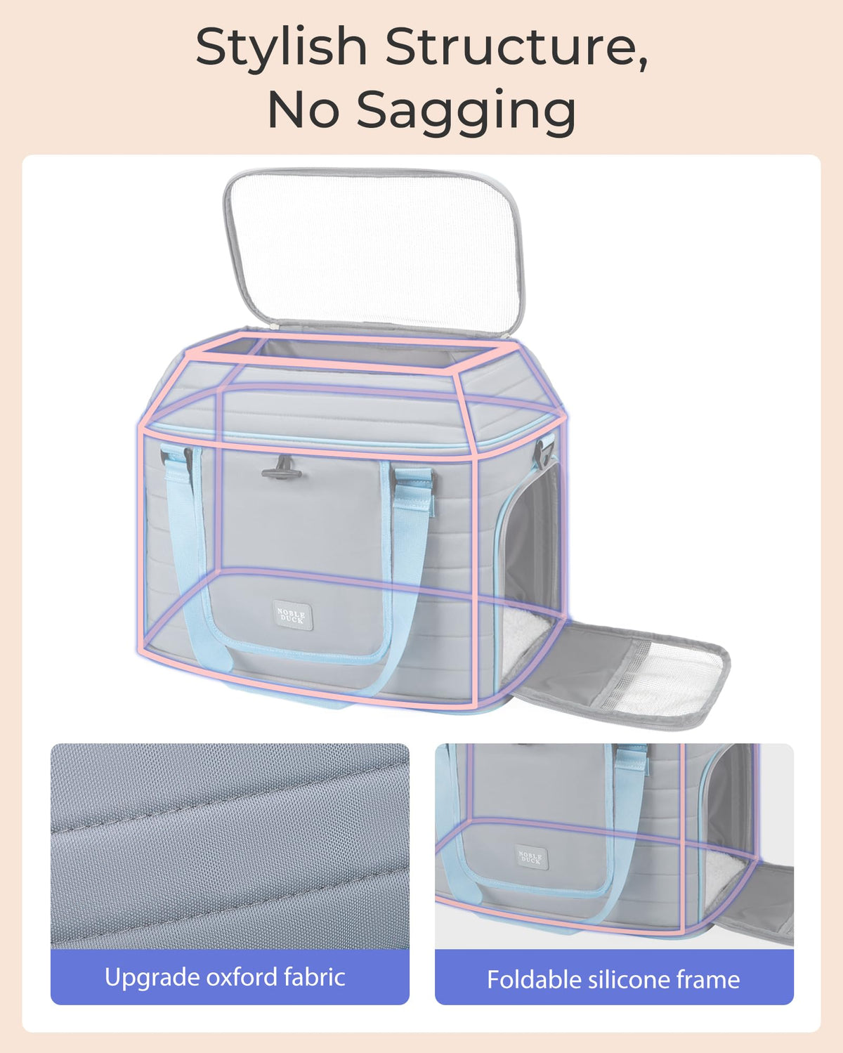 Airline Approved Soft-Sided Pet Carrier for Cats/Dogs Up to 20 Lbs N578