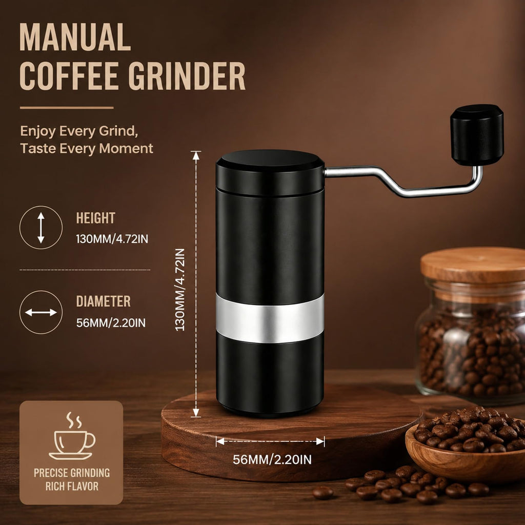 Manual Stainless Steel Conical Burr Coffee Grinder M20574