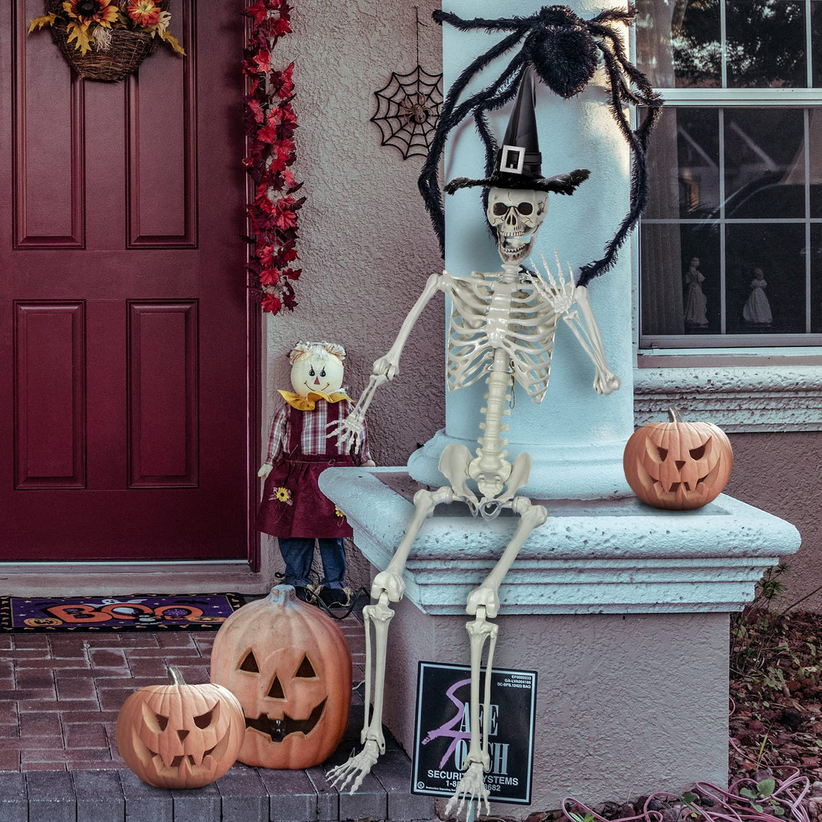 5.4ft Posable Life Size Skeleton Bones with Movable Joints H314926