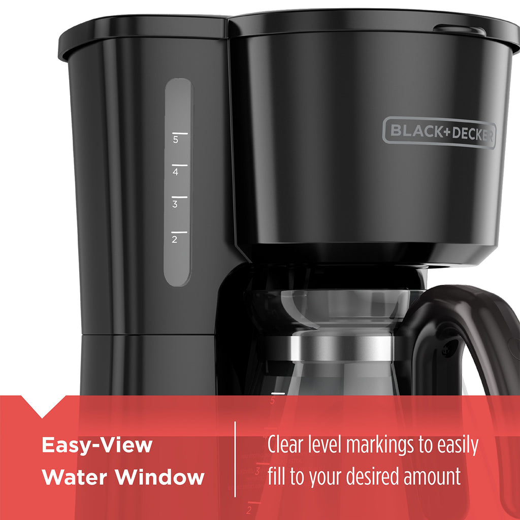 4-in-1 5-Cup Coffee Maker, Black W6927