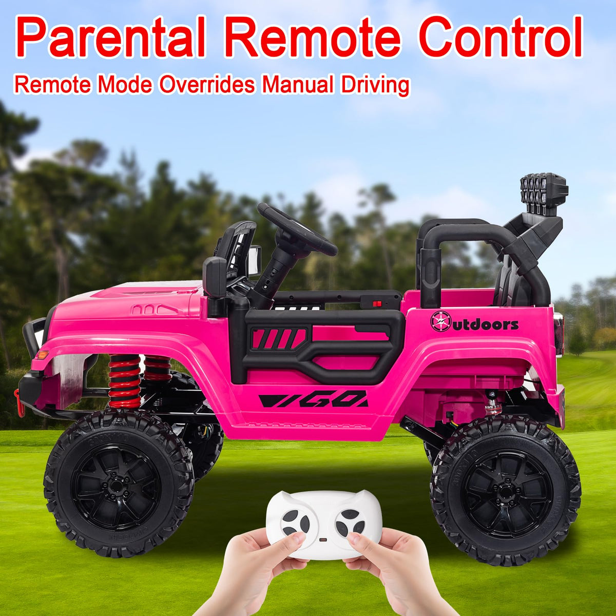 24V 2 Seater Battery Powered Ride On Truck with Remote Control W9353
