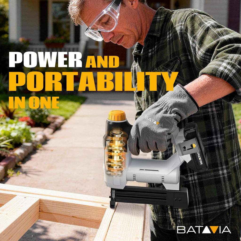 20V Cordless 18GA 2-in-1 Brad Nailer & Stapler Q720008