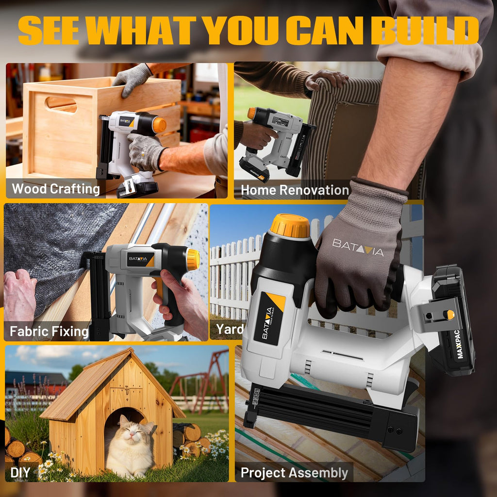 20V Cordless 18GA 2-in-1 Brad Nailer & Stapler Q720008