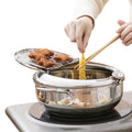 Deep Fryer Pot with Lid, 304 Stainless Steel T253580