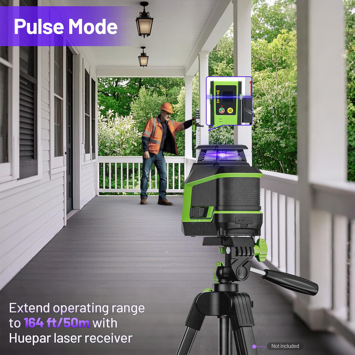 360° Self Leveling Laser Level with Pulse Mode R293
