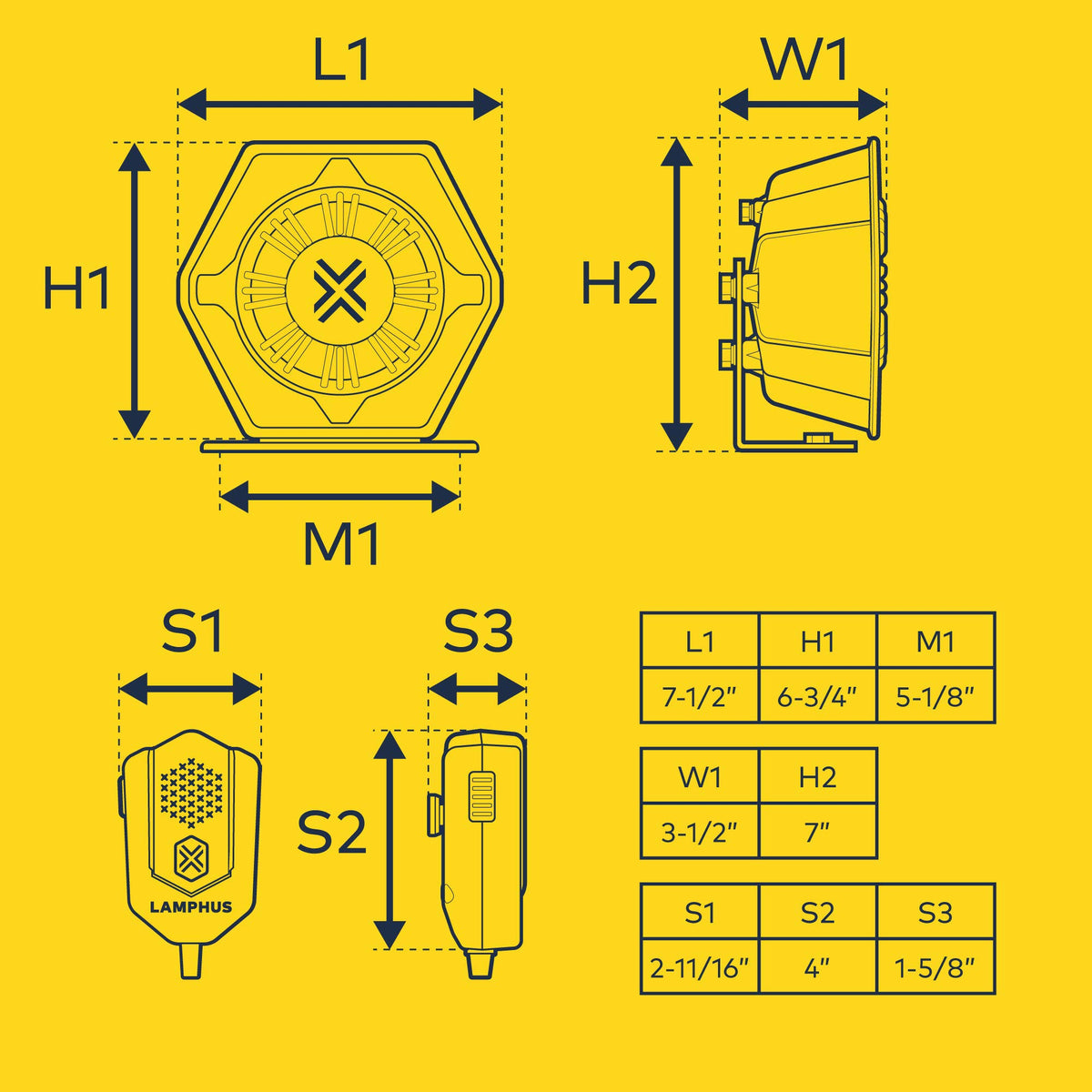 100W Police Siren Speaker PA System Kit I7586