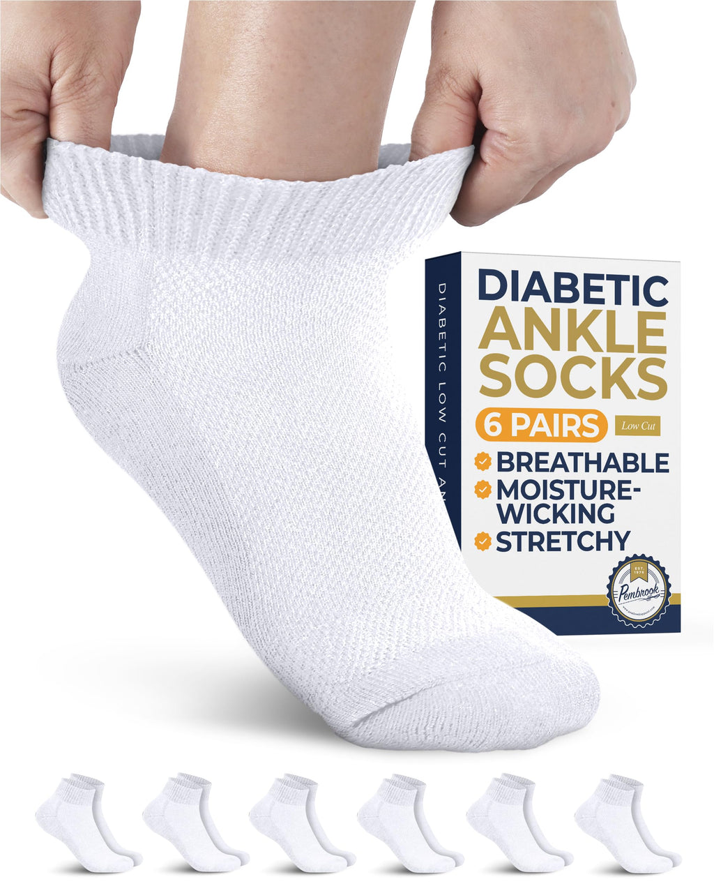 Low Cut Ankle Socks 6 Pairs Q271499