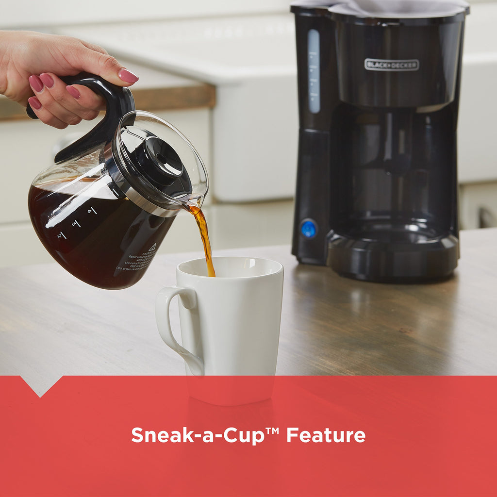4-in-1 5-Cup Coffee Maker, Black W6927
