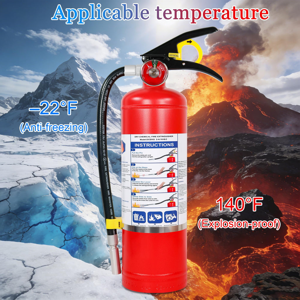 2-Pack 5 lb ABC Dry Chemical Fire Extinguishers T645