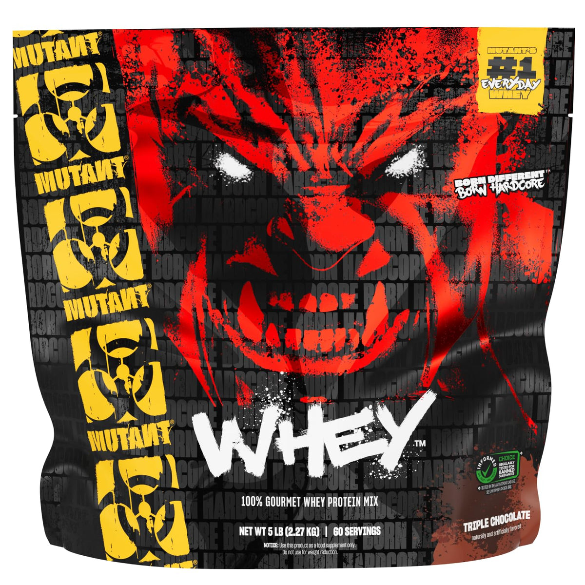 Whey Protein Powder Triple Chocolate 5 lb Q884425