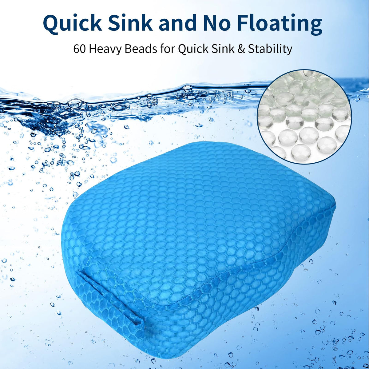 Weighted 3D Air Mesh Inflatable Hot Tub Booster Seat O959748
