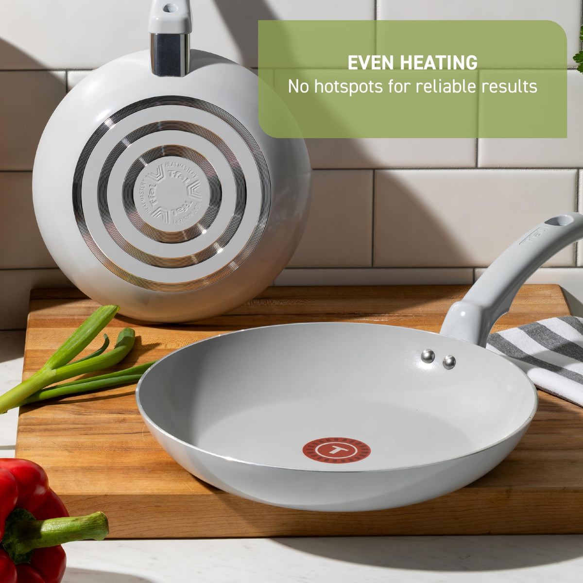 Ceramic Nonstick Pots and Pans Set, 12-Piece, Moon Grey B892