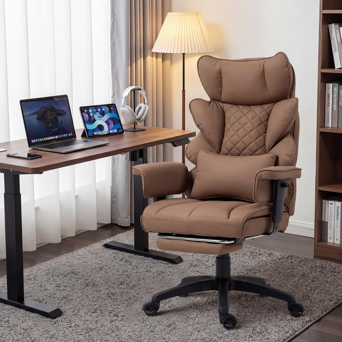 Big and Tall Office Chair with Pocket Spring Cushion K1375