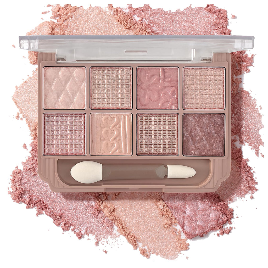 Brown and Pink Shimmer Eyeshadow Palette C791