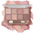 Brown and Pink Shimmer Eyeshadow Palette C791