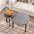 Small Round Nesting Coffee Table Set of 2 J57567