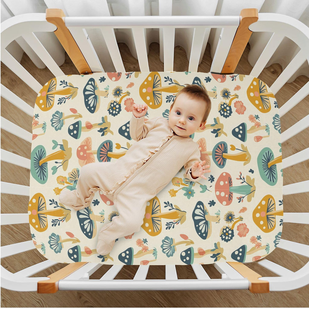Soft Breathable Microfiber Fitted Crib Sheet, Standard Size 28in x 52in I977