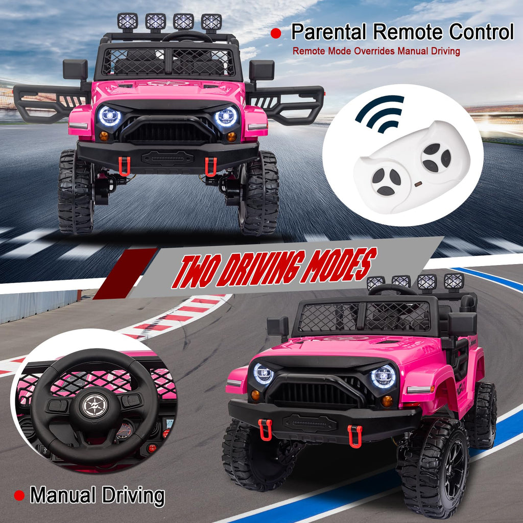 24V 2 Seater Battery Powered Ride On Truck with Remote Control W9353
