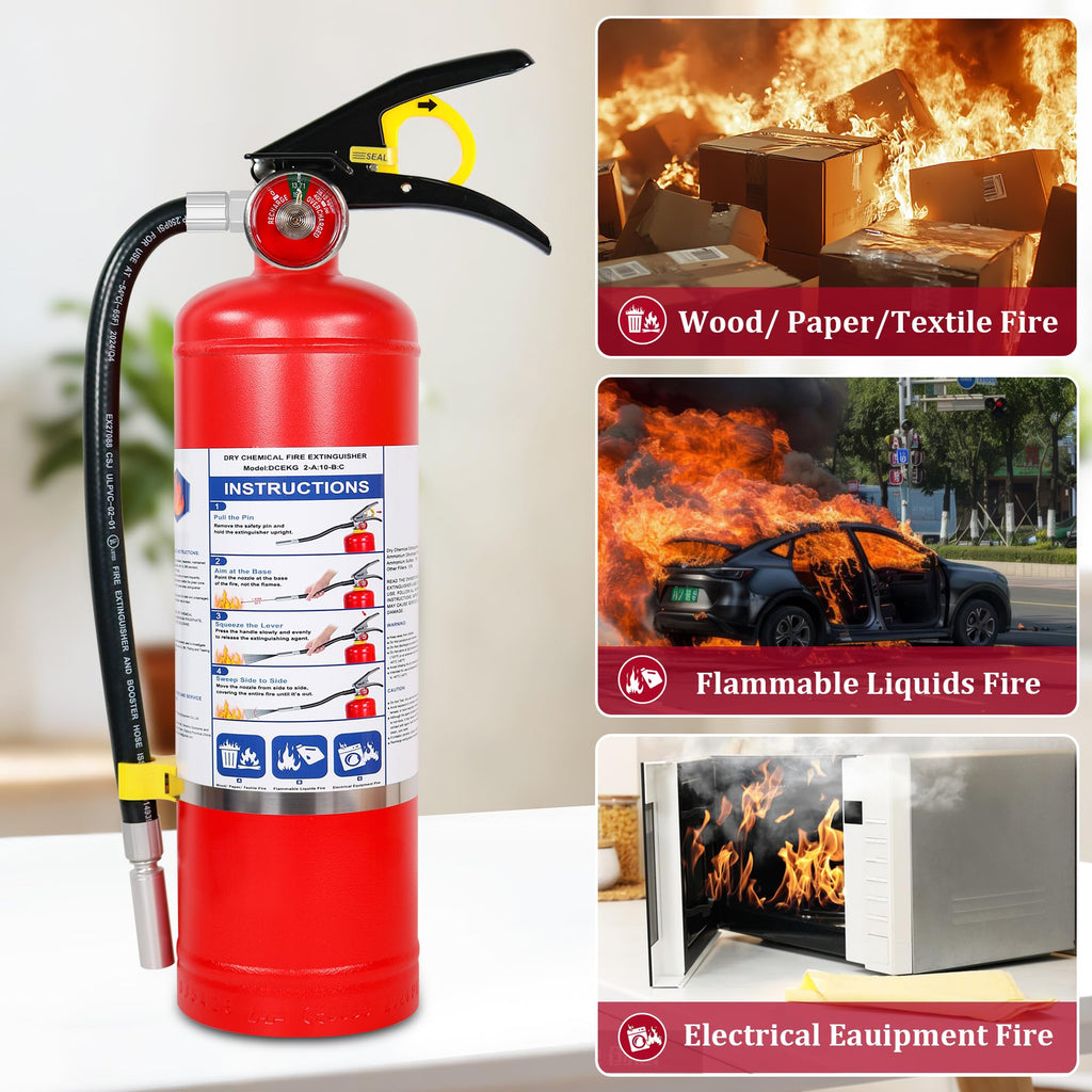 2-Pack 5 lb ABC Dry Chemical Fire Extinguishers T645