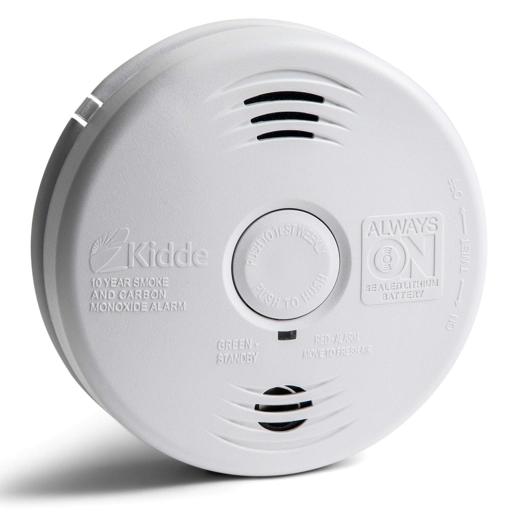 Hardwired Smoke and Carbon Monoxide Detector Alarm with Voice Warning, White T384
