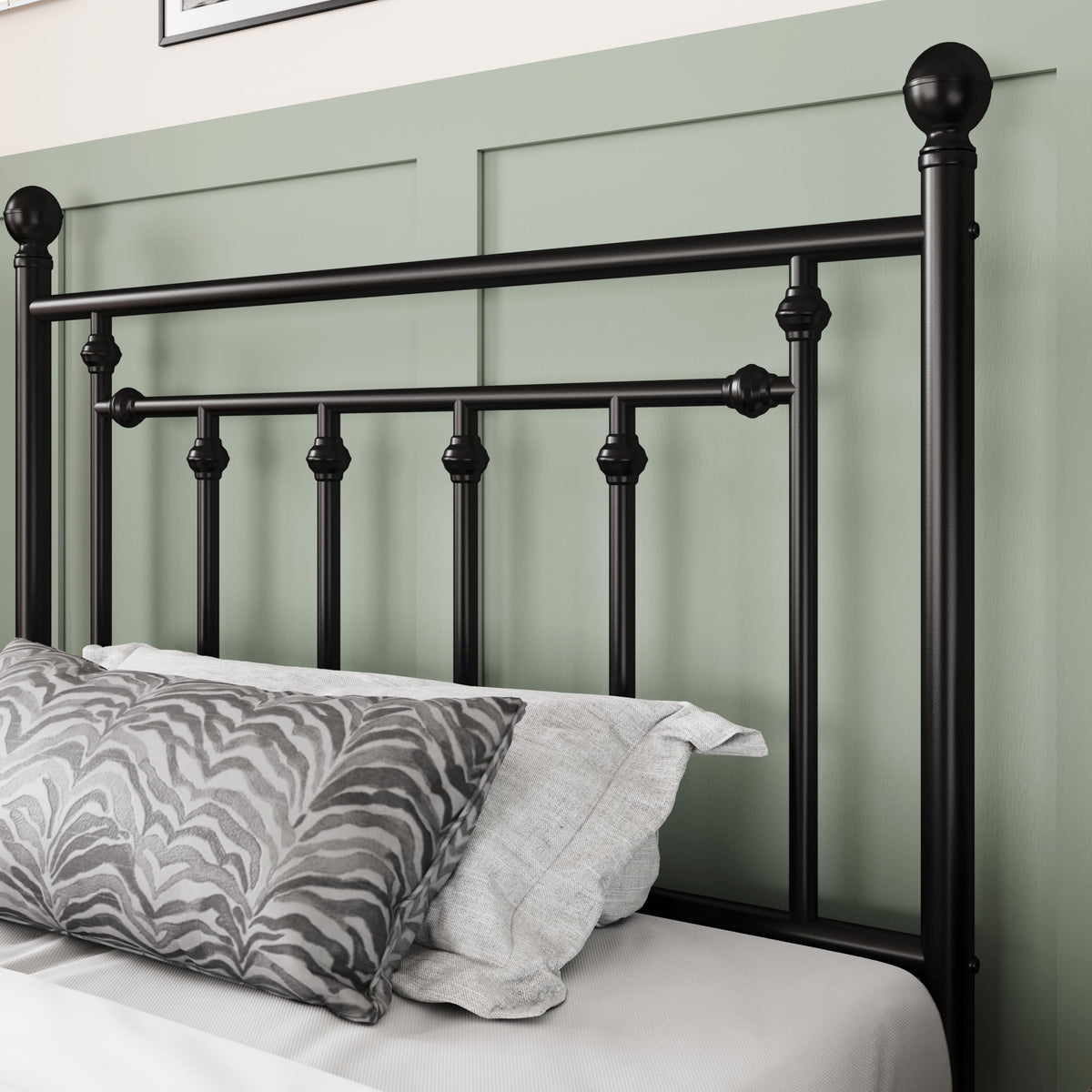 14'' Twin Size Black Metal Platform Bed Frame M18498