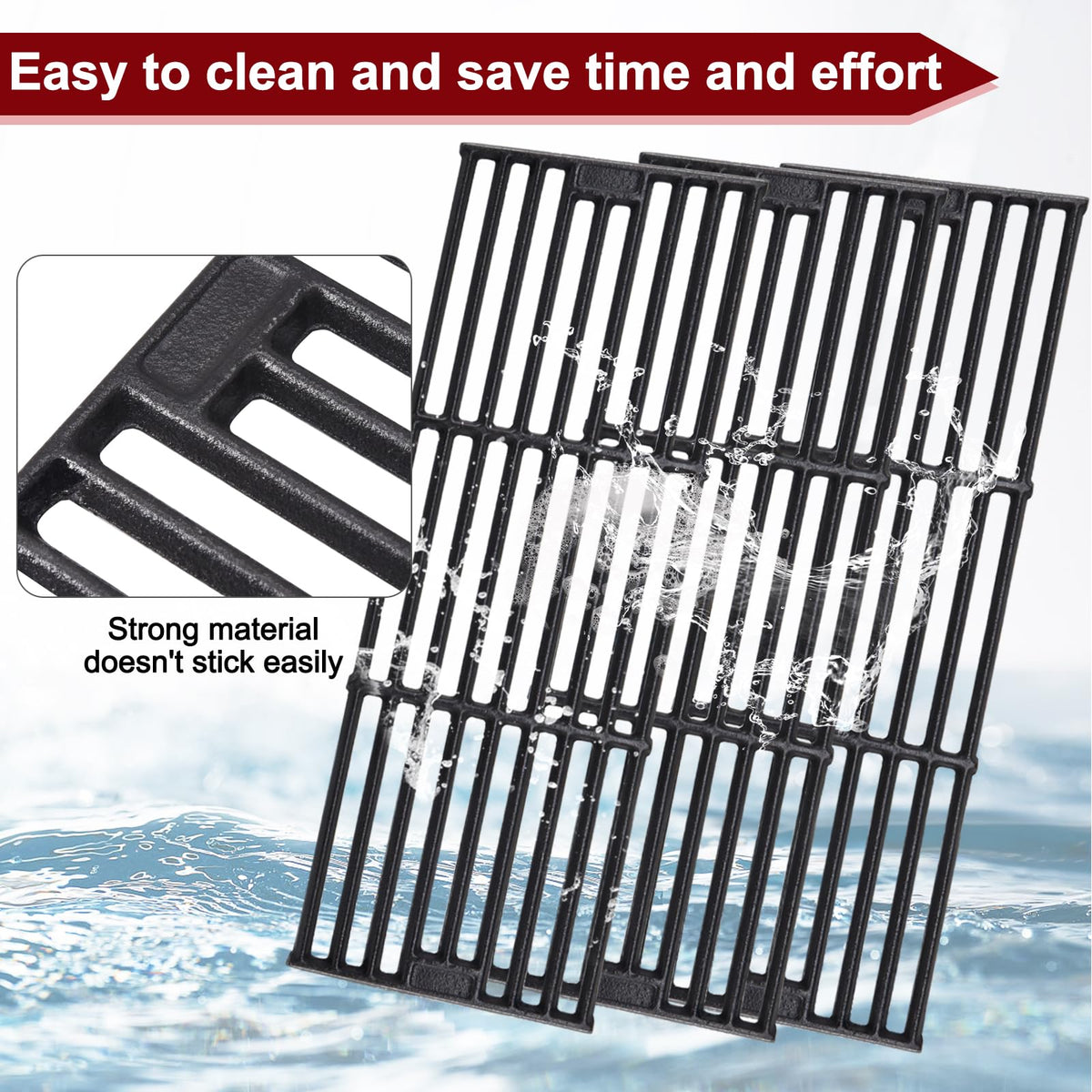 20 Inches Ash Pan Drip Pan and Grill Grates for Charcoal Grills C71165