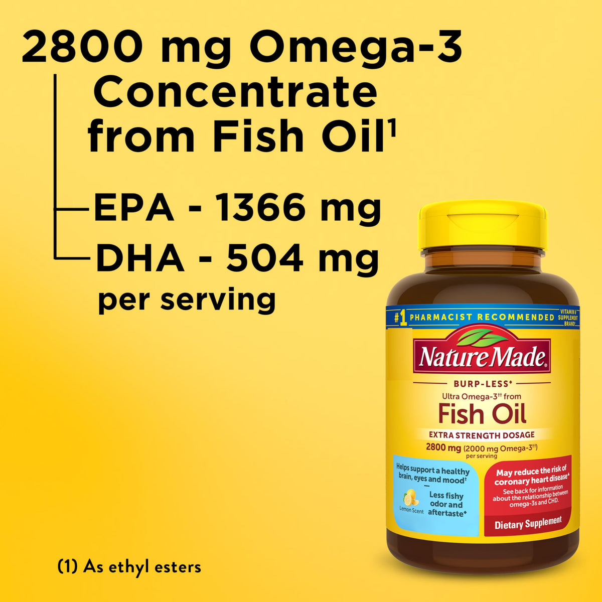 Omega 3 Fish Oil Supplement, 60 Softgels S909
