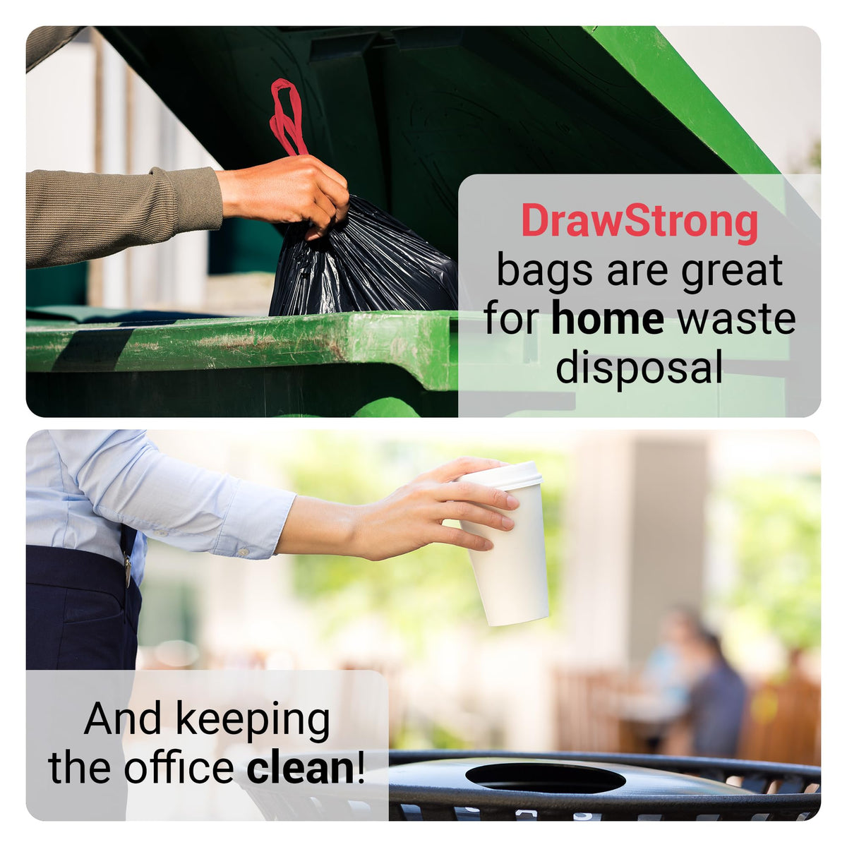 30 Gallon Black Drawstring Trash Bags 150 Count X7414