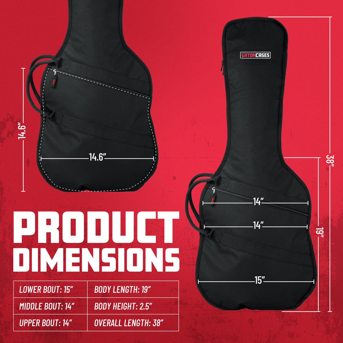 Foam Padded Guitar Gig Bag for Mini Electric Guitars F613