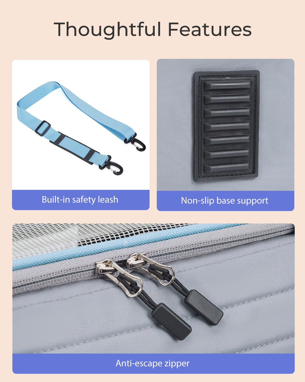 Airline Approved Soft-Sided Pet Carrier for Cats/Dogs Up to 20 Lbs N578