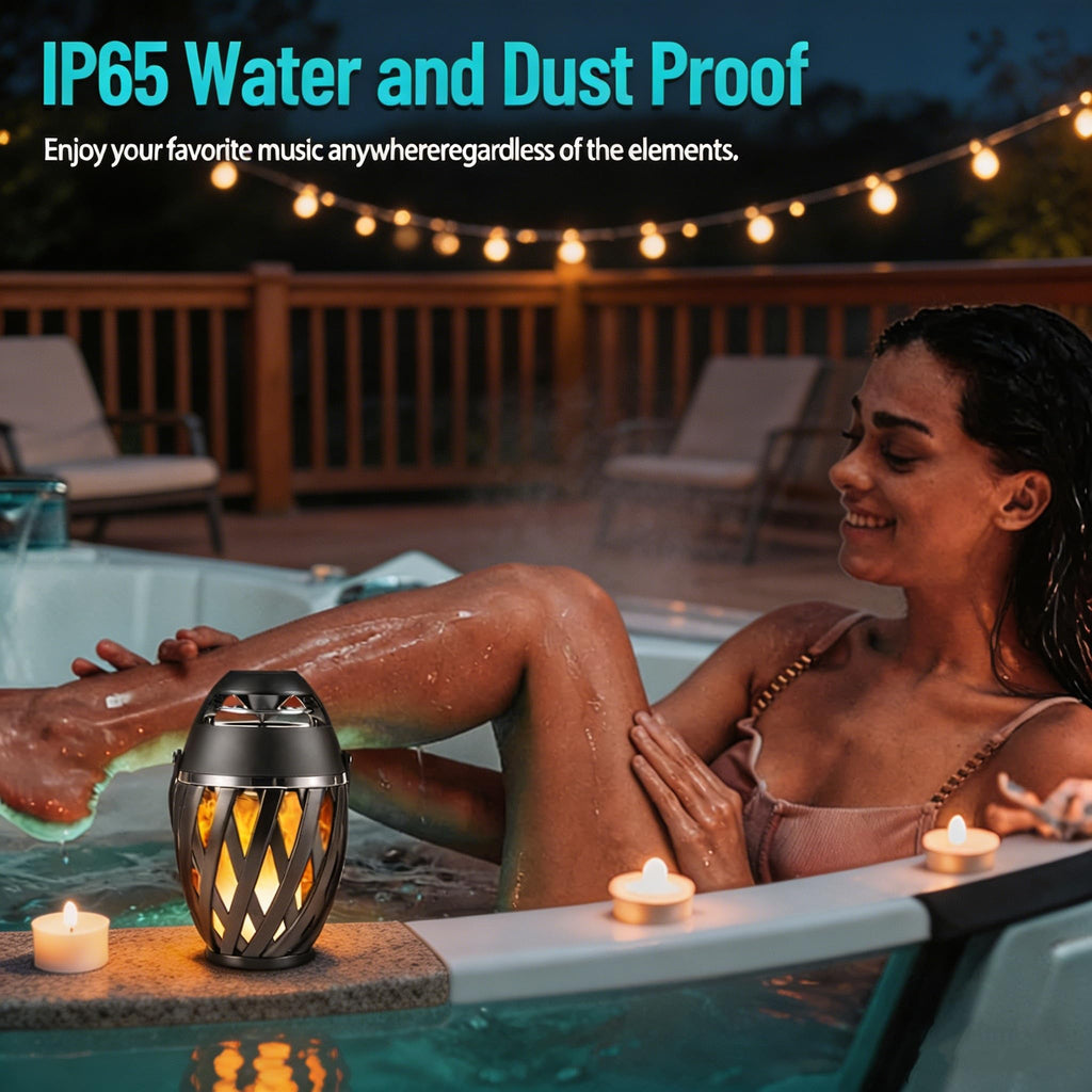 2 Pack Waterproof Wireless Bluetooth Outdoor Speakers L1635