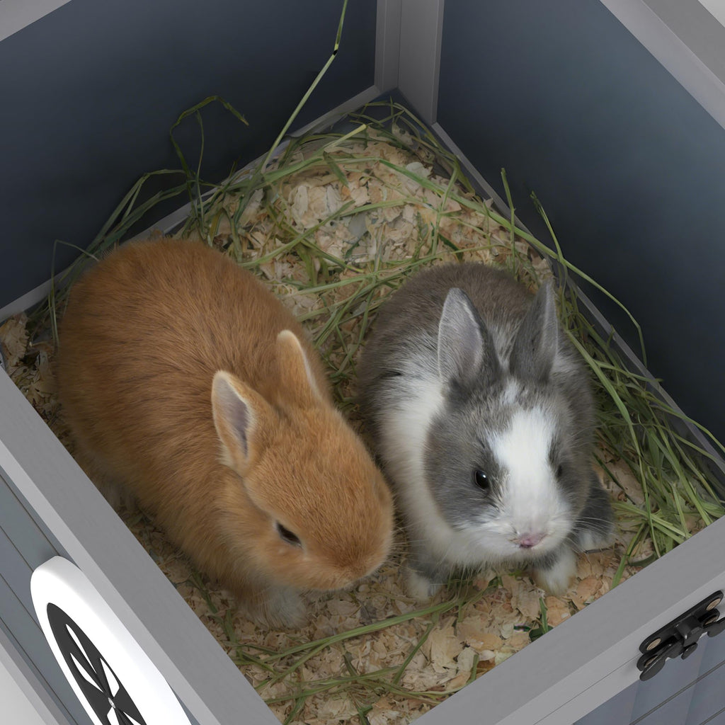Gray Rabbit Hutch Small Animal Cage C460