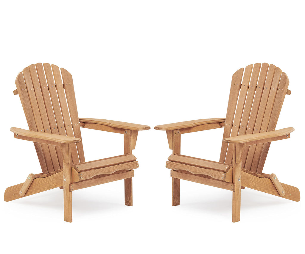Cedar Folding Adirondack Chair Set of 2 B4006