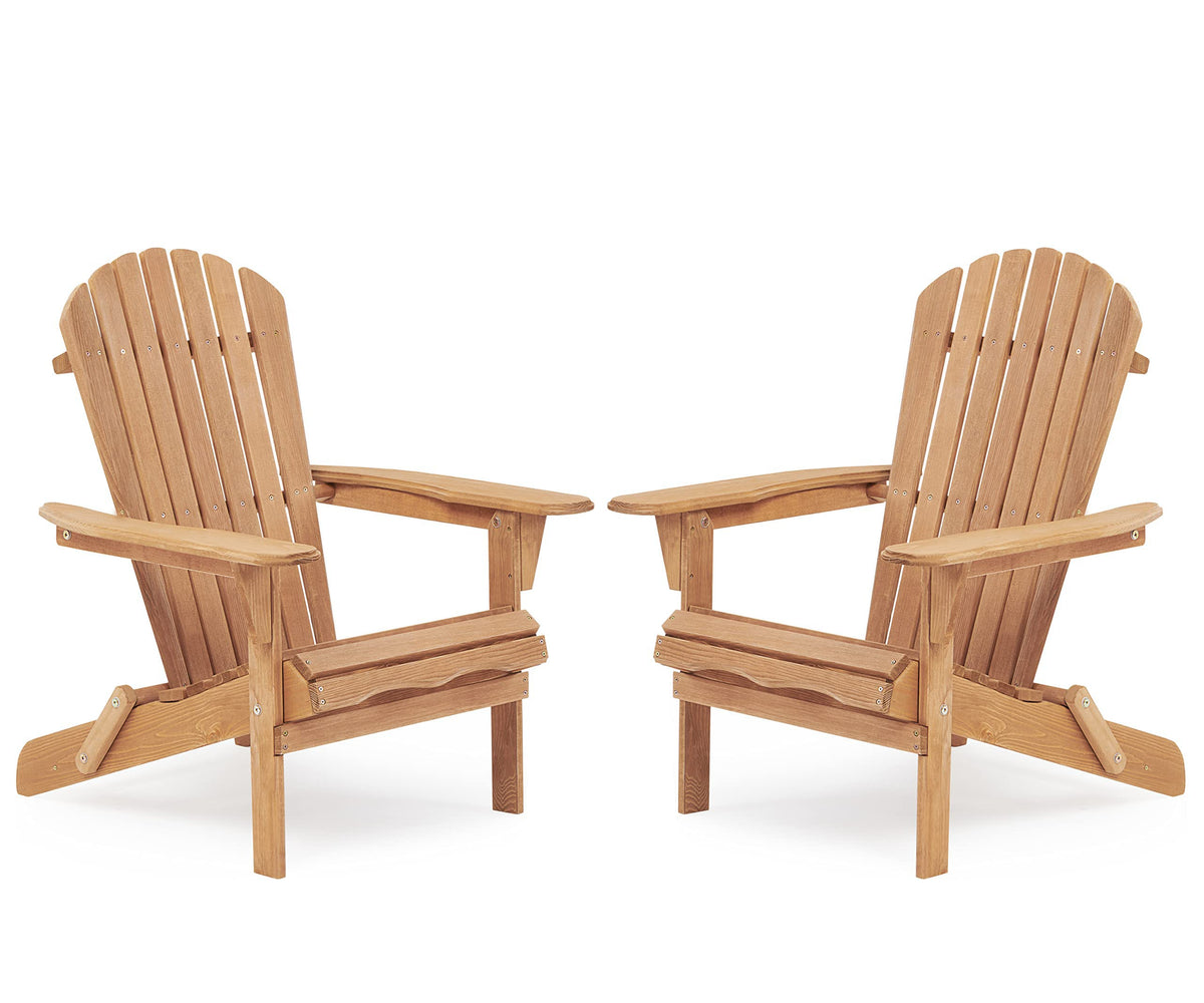 Cedar Folding Adirondack Chair Set of 2 B4006