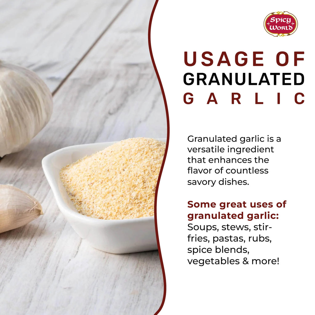 Granulated Garlic 6 LB Jar Gluten Free Non-GMO K901846