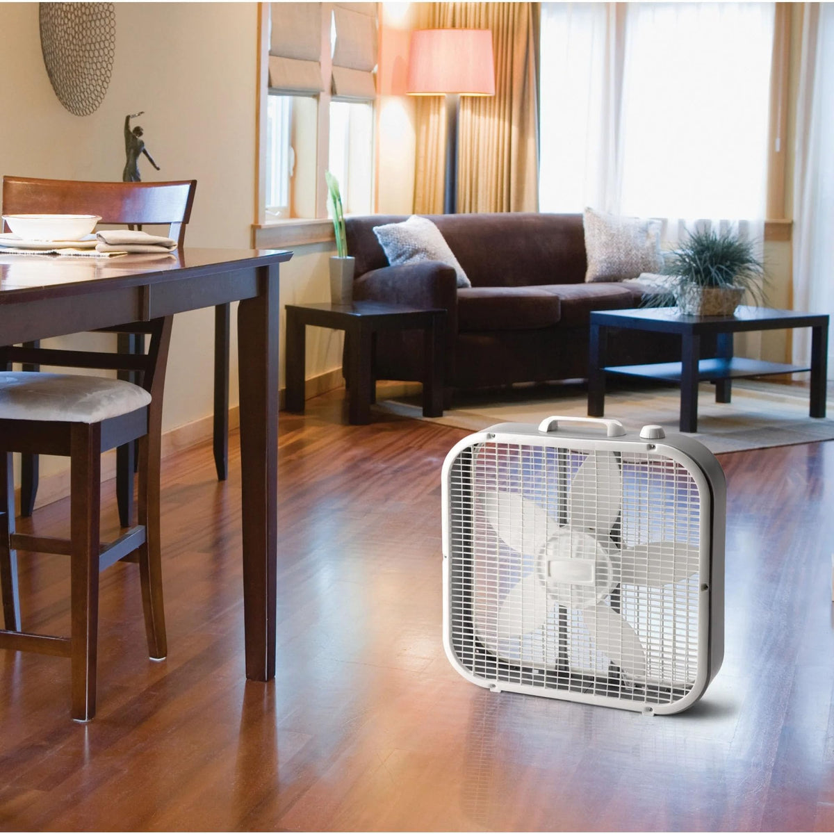 20 Inch White Box Fan 3 Speed O722742