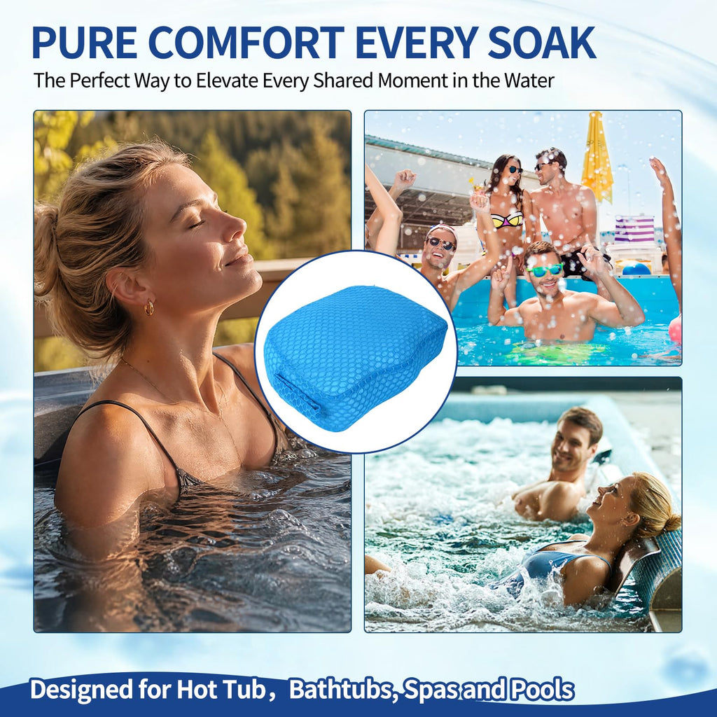 Weighted 3D Air Mesh Inflatable Hot Tub Booster Seat O959748