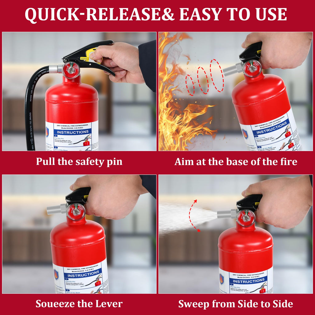 2-Pack 5 lb ABC Dry Chemical Fire Extinguishers T645