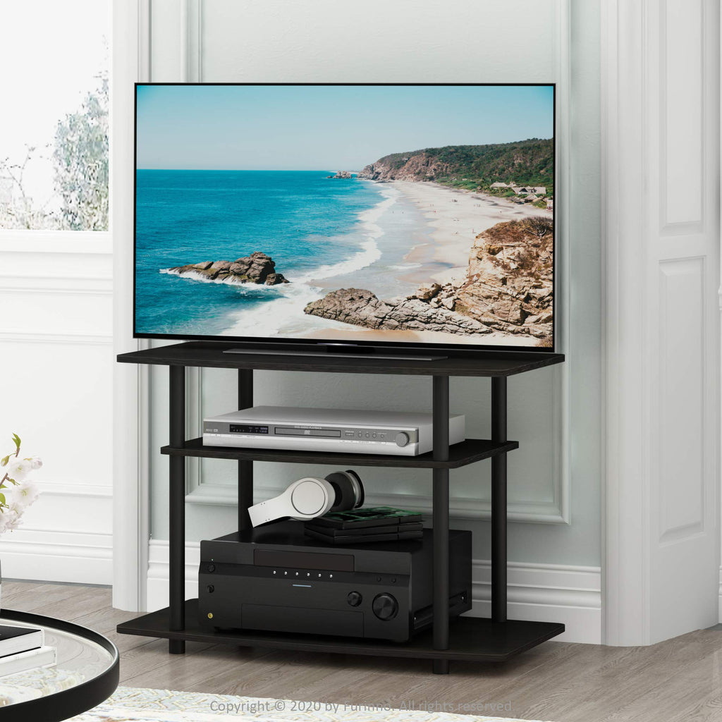 3-Tier Espresso Black TV Stand O5840