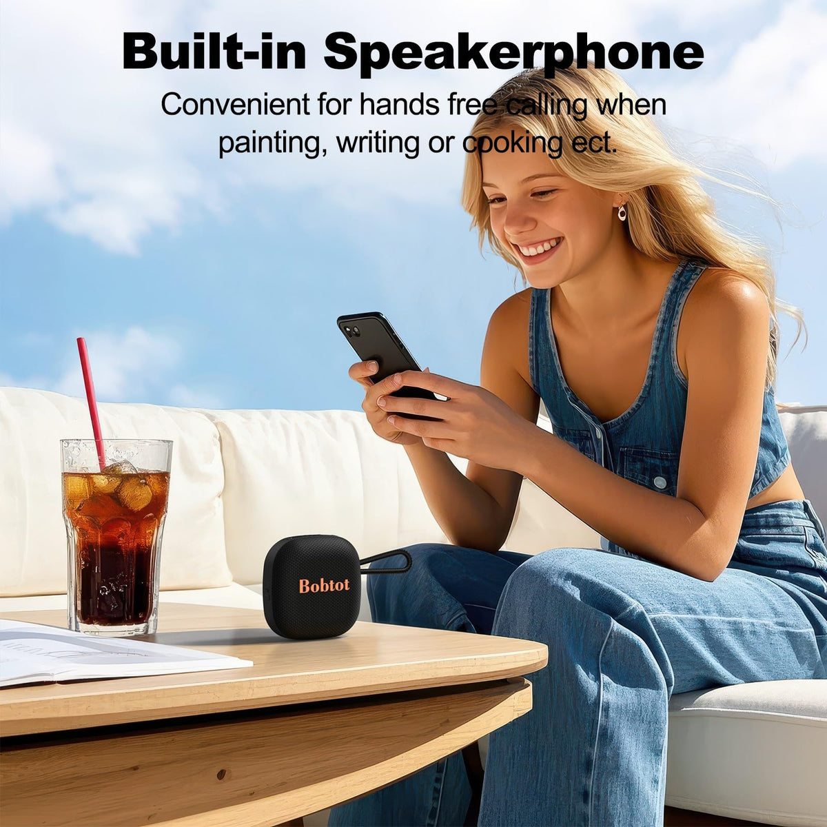 Portable Bluetooth Speaker IPX7 Black X60701