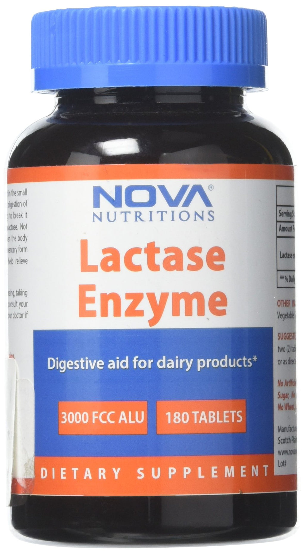 Lactase Enzyme 3000 FCC 180 Tablets R53545