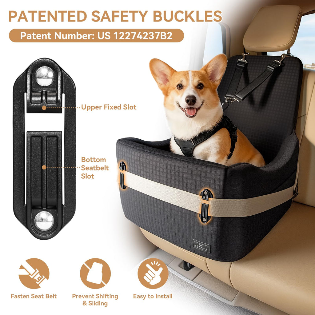 Dog Car Seat with Elevated Cushion W207