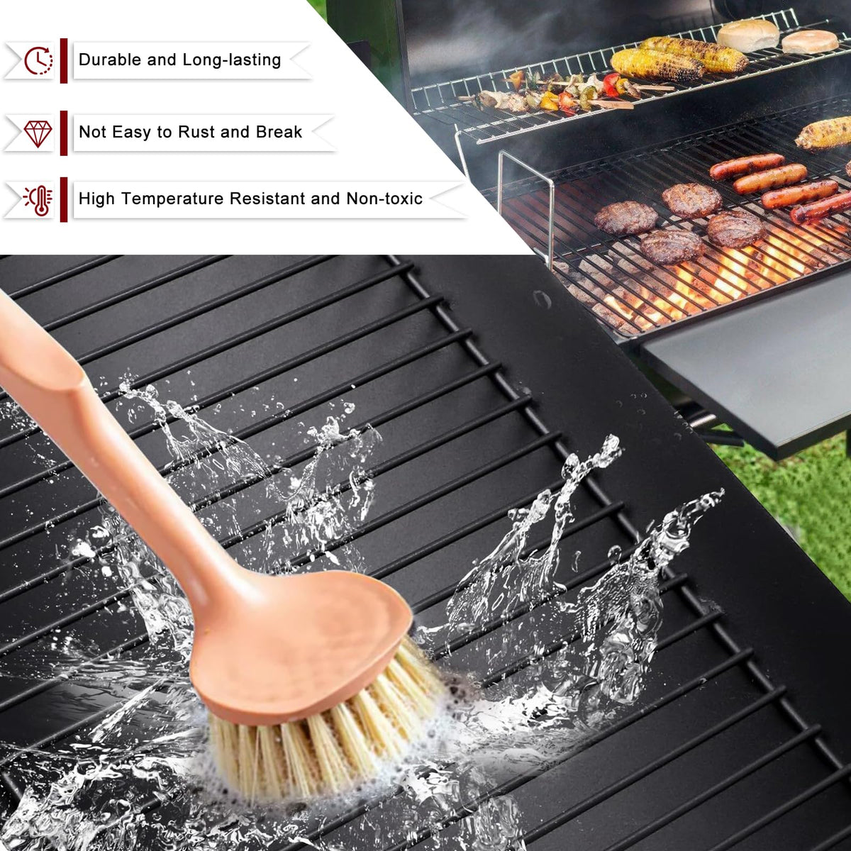 20 Inches Ash Pan Drip Pan and Grill Grates for Charcoal Grills C71165