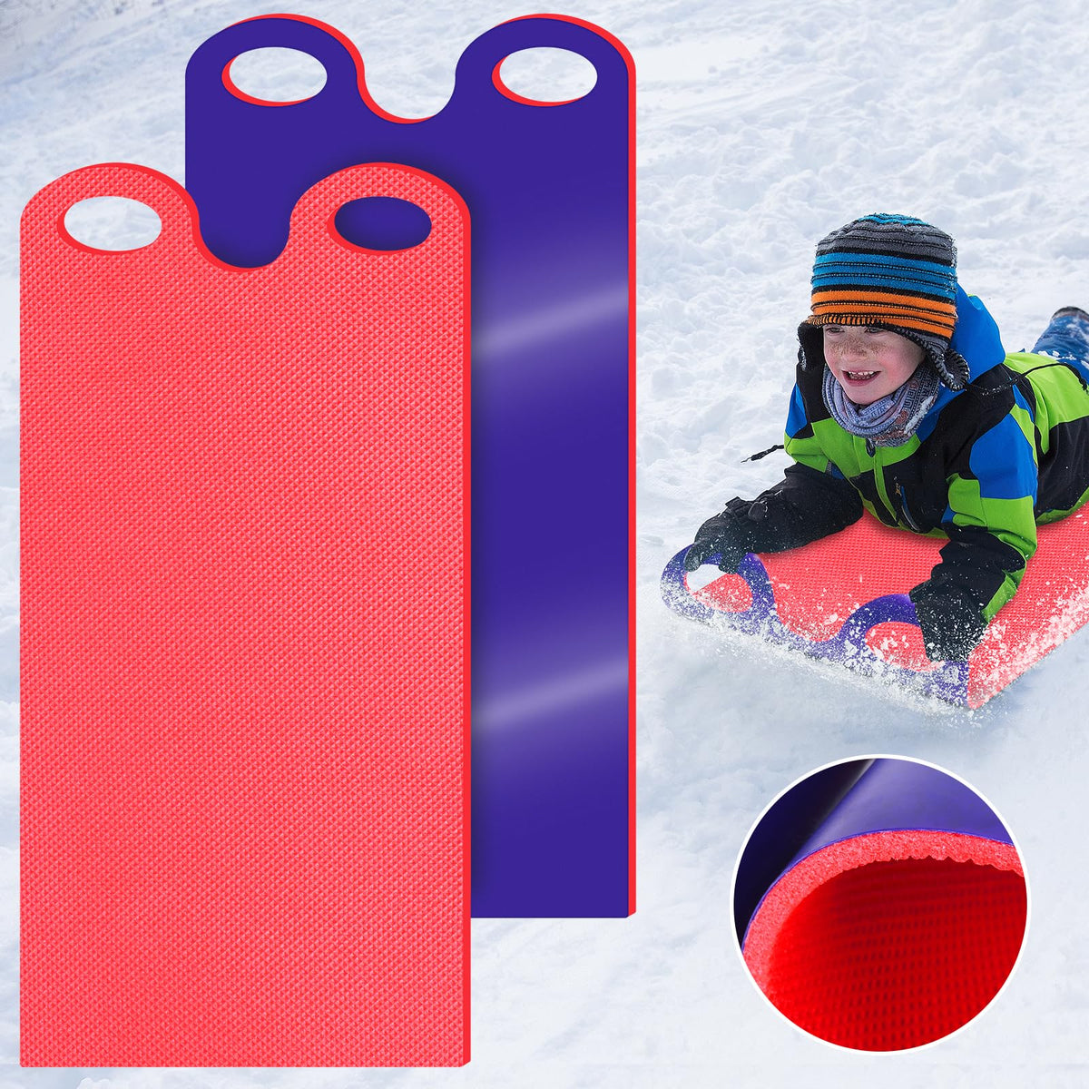 2 PCS Snow Sled N2739
