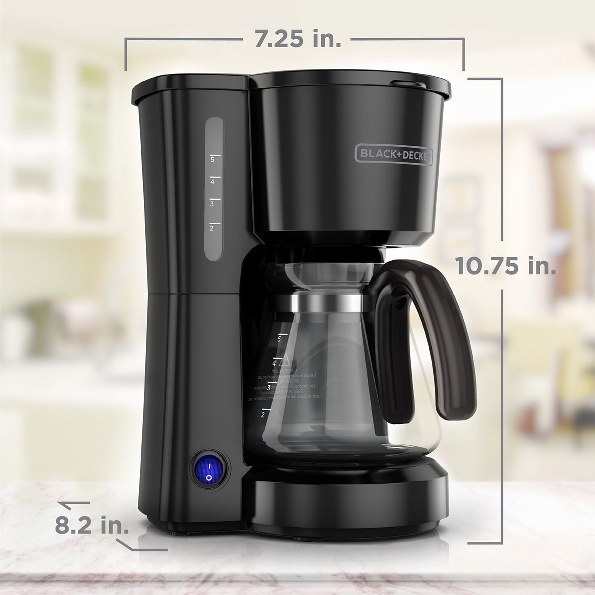 4-in-1 5-Cup Coffee Maker, Black W6927