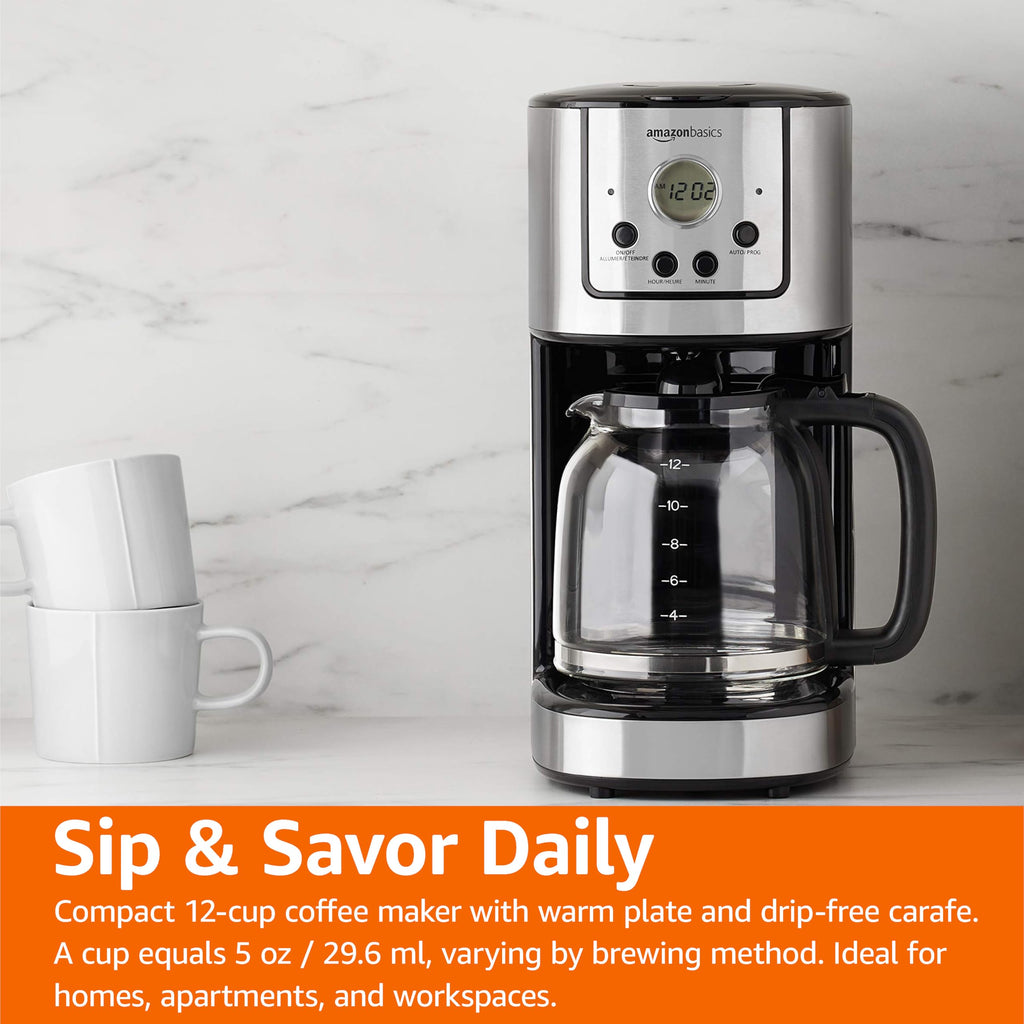 12 Cup Stainless Steel Programmable Coffeemaker L560