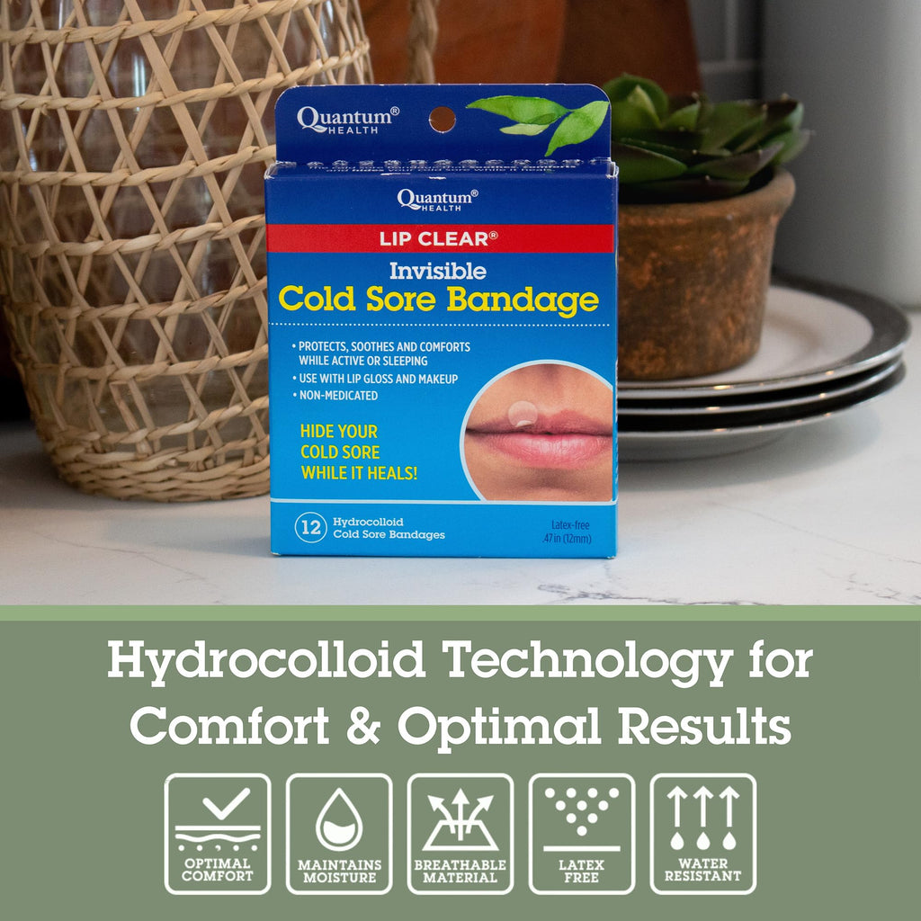 Cold Sore Healing Patches, 12 Bandages F7579