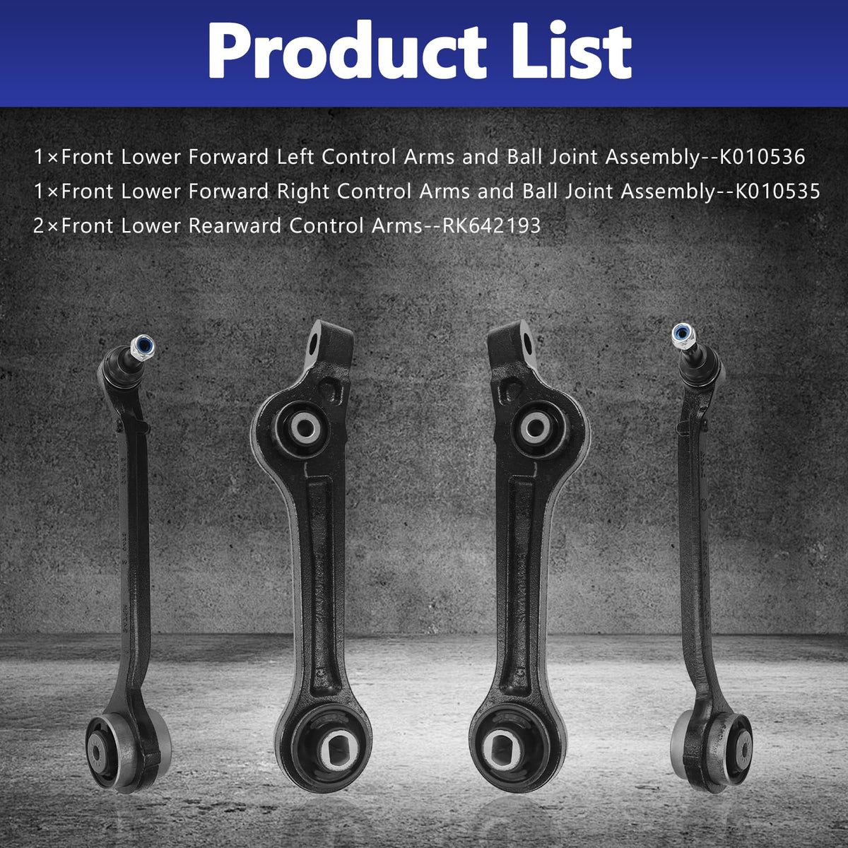 Front Lower Control Arm with Ball Joint Suspension Kit S8799