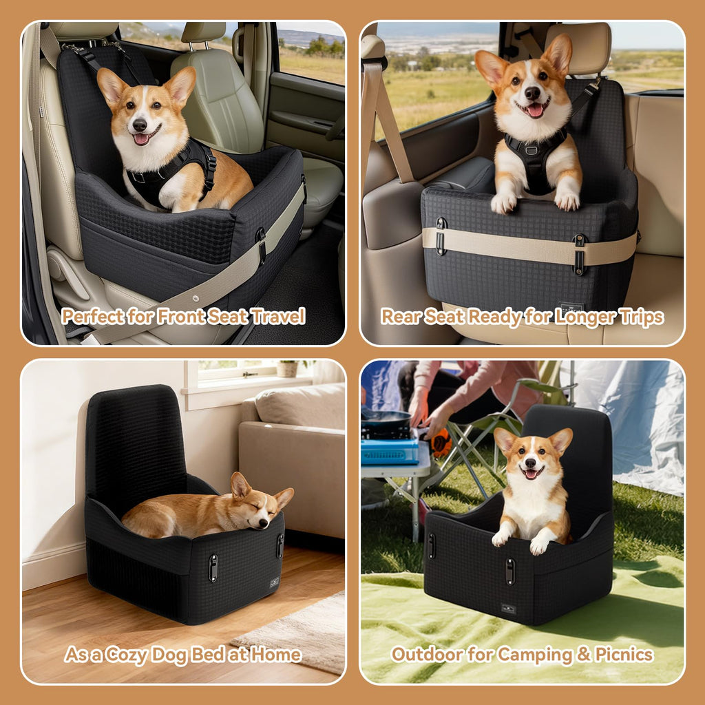 Dog Car Seat with Elevated Cushion W207